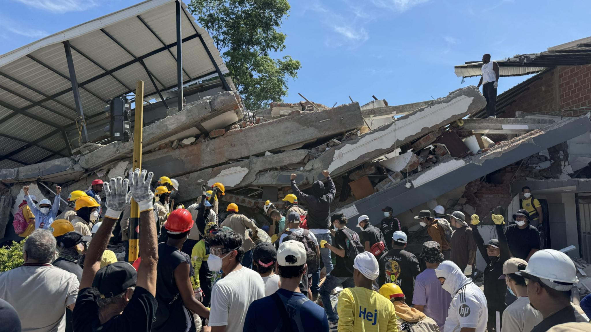 Große Zerstörung nach dem Erdbeben am 10. August in Kolumbien.