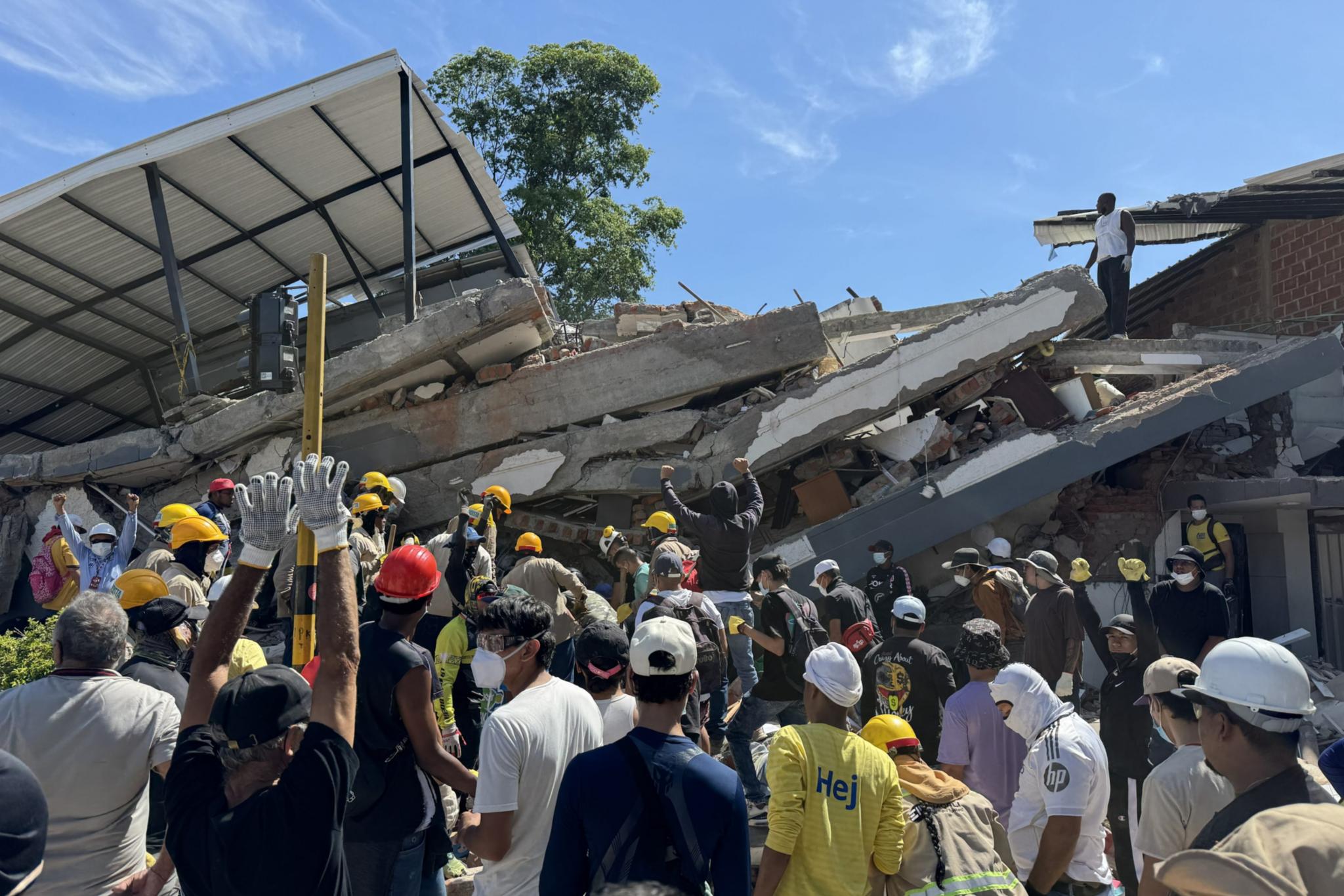 Große Zerstörung nach dem Erdbeben am 10. August in Kolumbien.