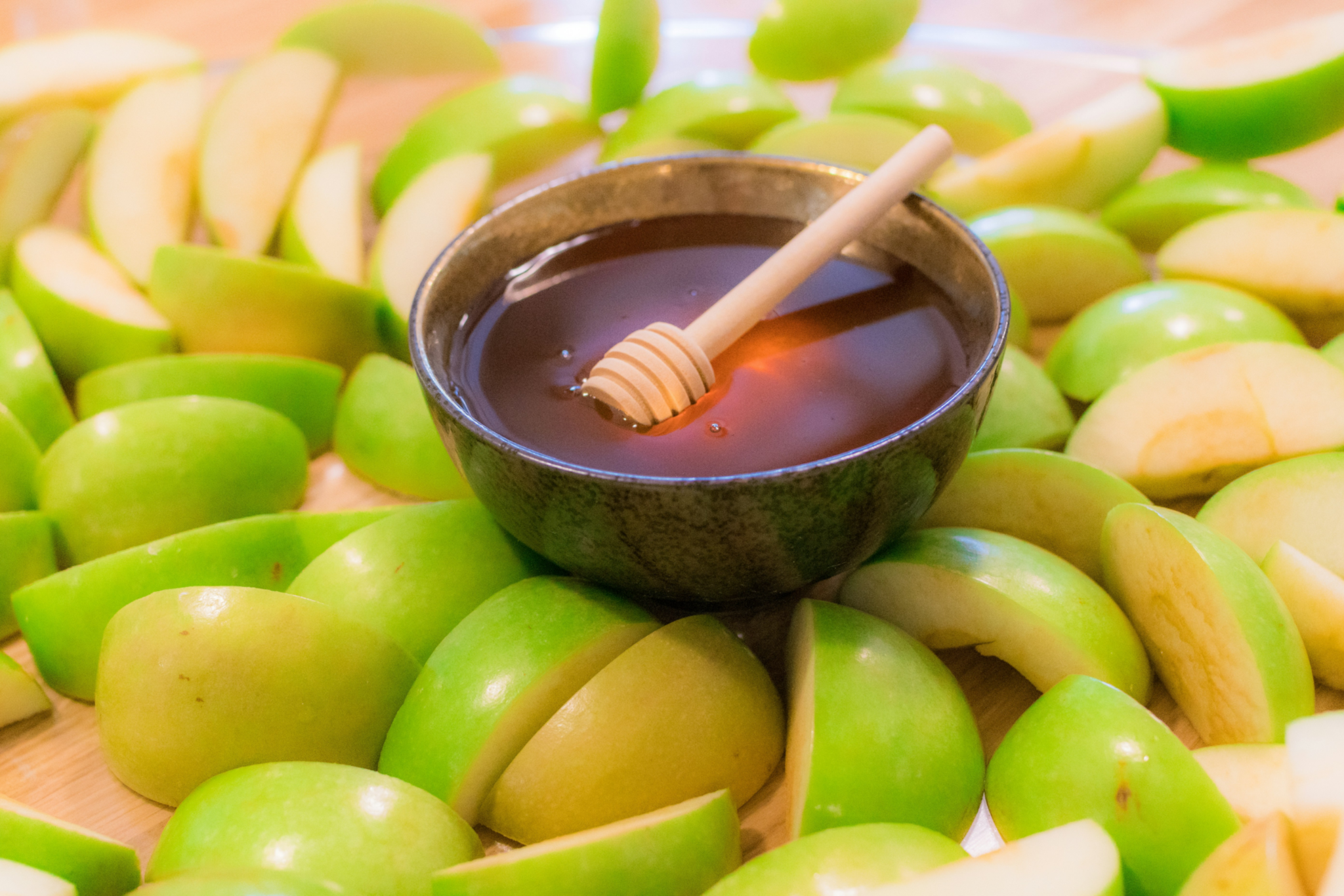 Honig und Apfel