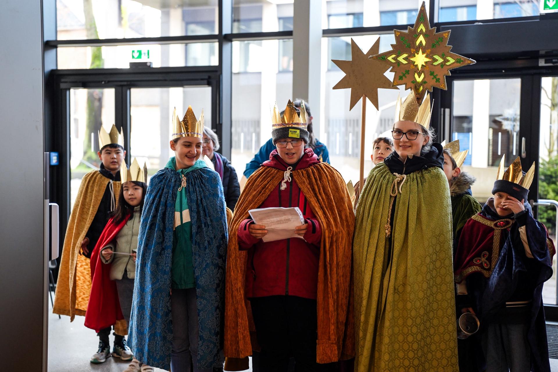 Besuch der Sternsinger im Bischöflichen Generalvikariat Aachen