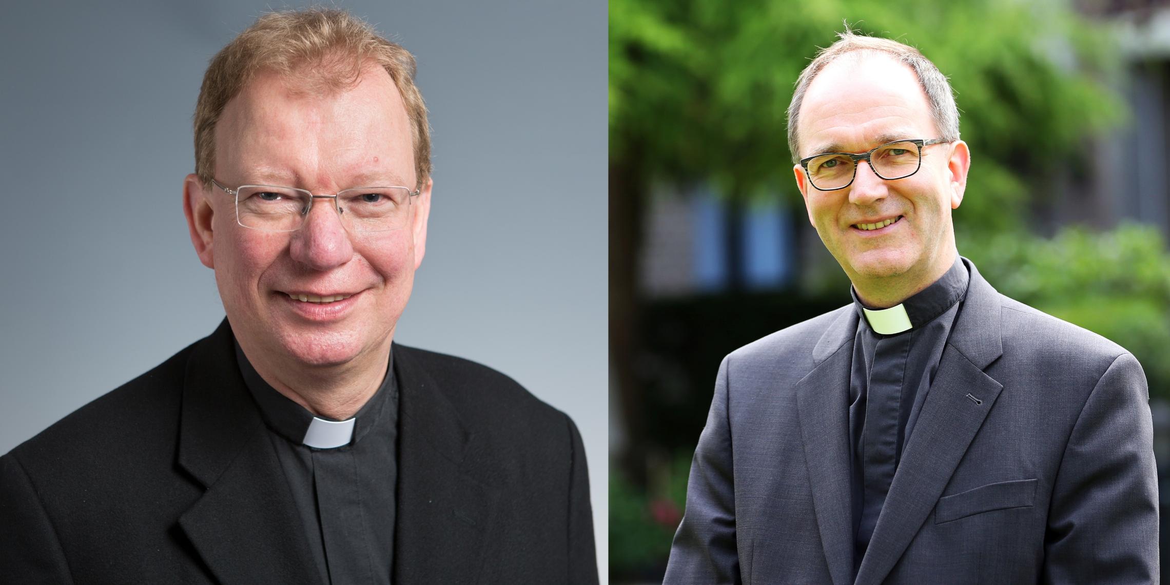 Stefan Dückers (l.), Weihbischof Karl Borsch