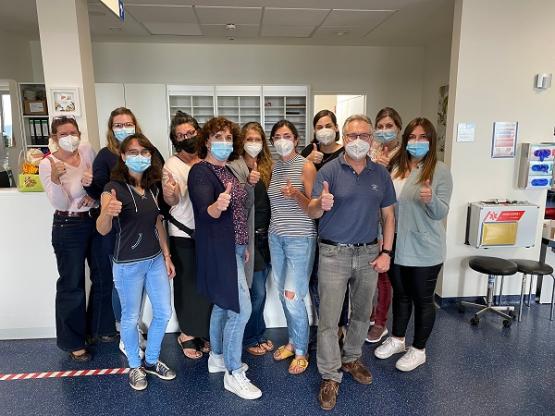 Es ist alles vorbereitet: das Team der Onkologischen Ambulanz um PD Dr. Peter Staib hat am vergangenen Montag wieder mit der therapeutischen Versorgung begonnen.