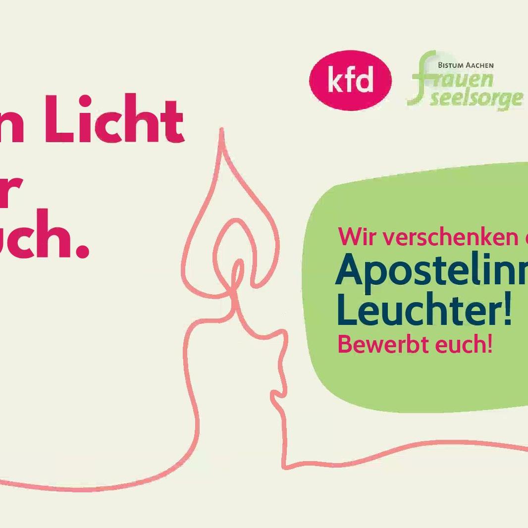 Flyer zum Apostelinnen-Leuchter