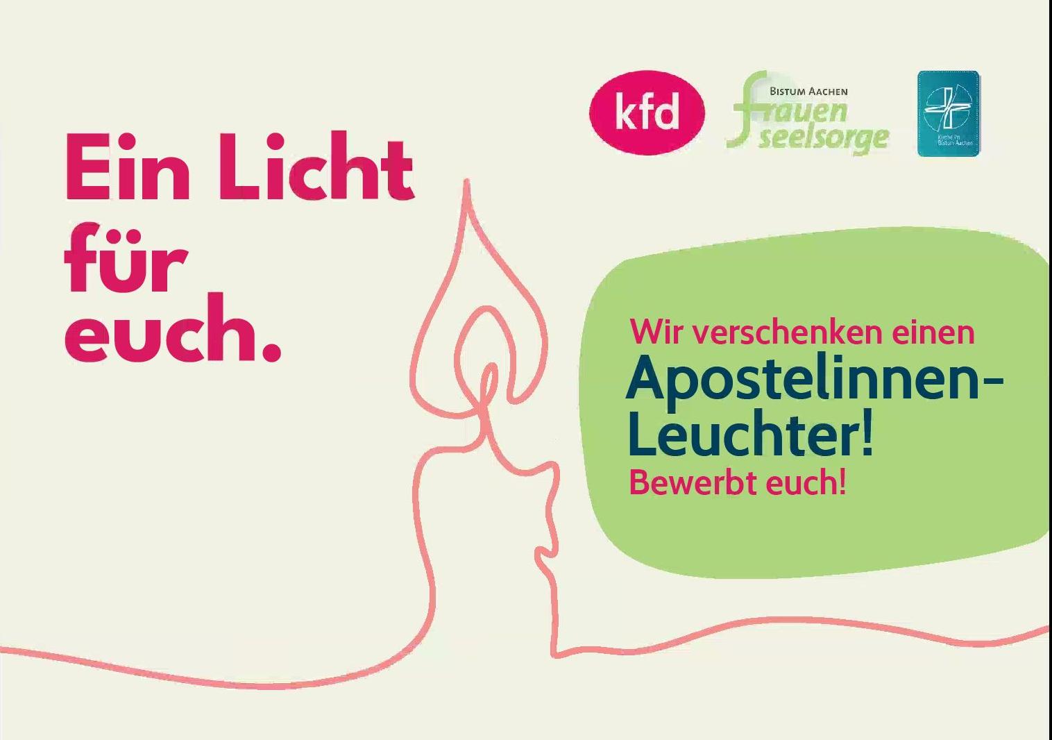 Flyer zum Apostelinnen-Leuchter