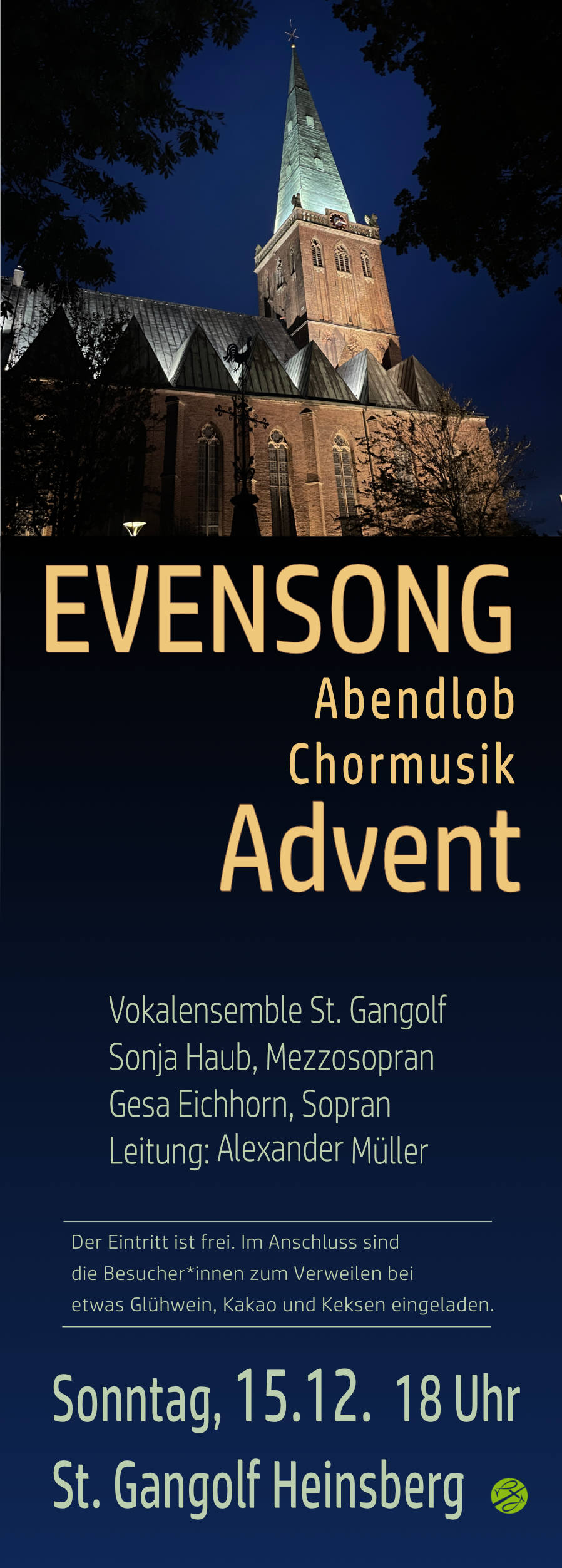 Evensong Advent 2024 Flyer (c) Alexander Müller