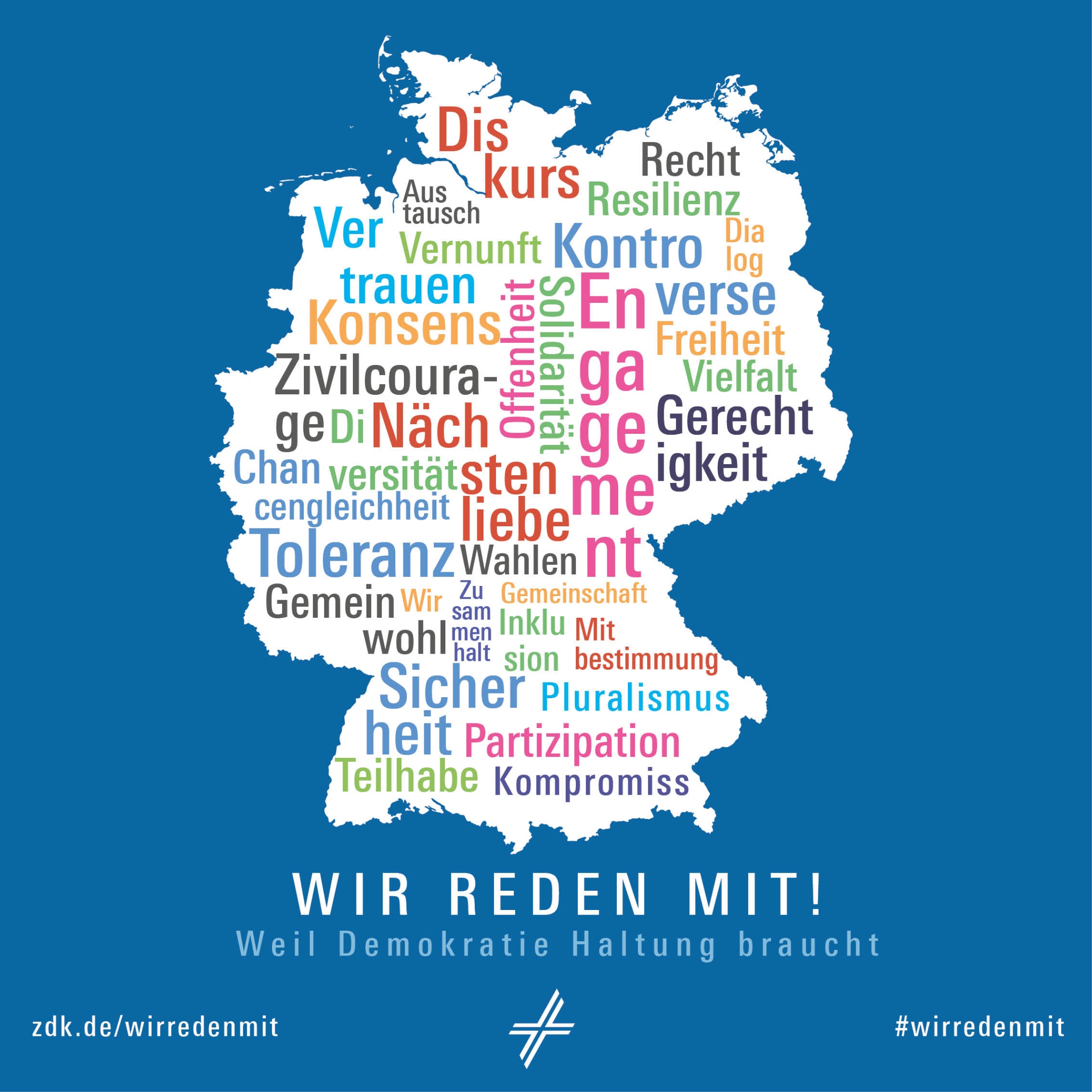 Sharepic zur Aktion 'Wir reden mit'