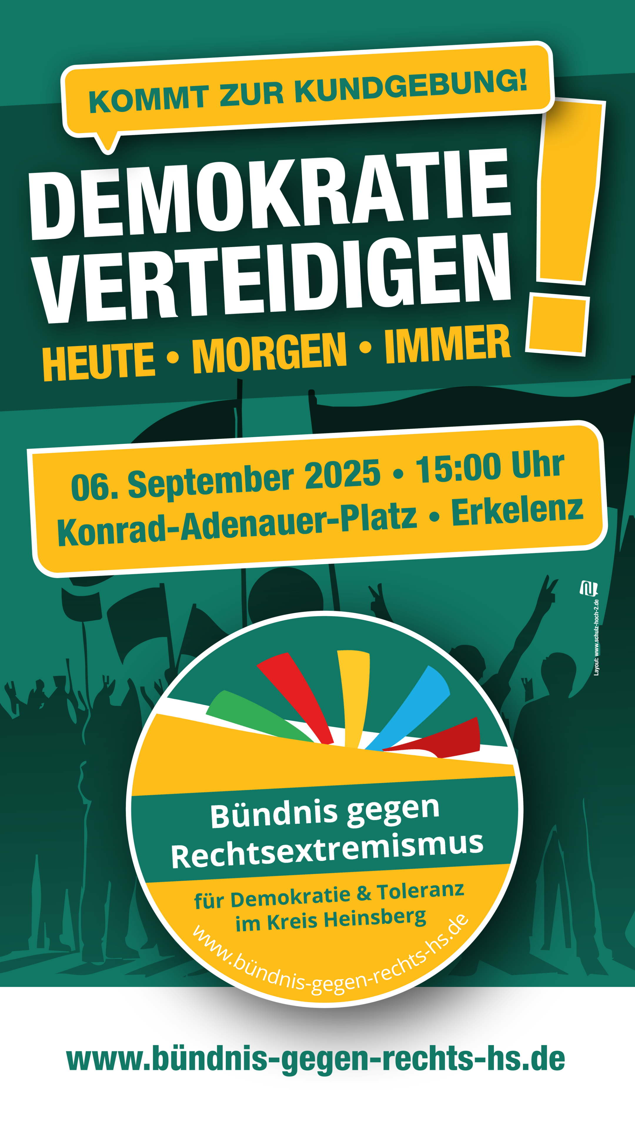 Plakat Bündnis gegen rechts