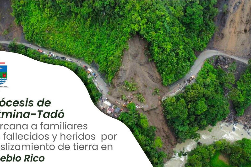 Bei einem Erdrutsch im Gebiet des Bistums Istmina-Tadó kamen 34 Menschen ums Leben.