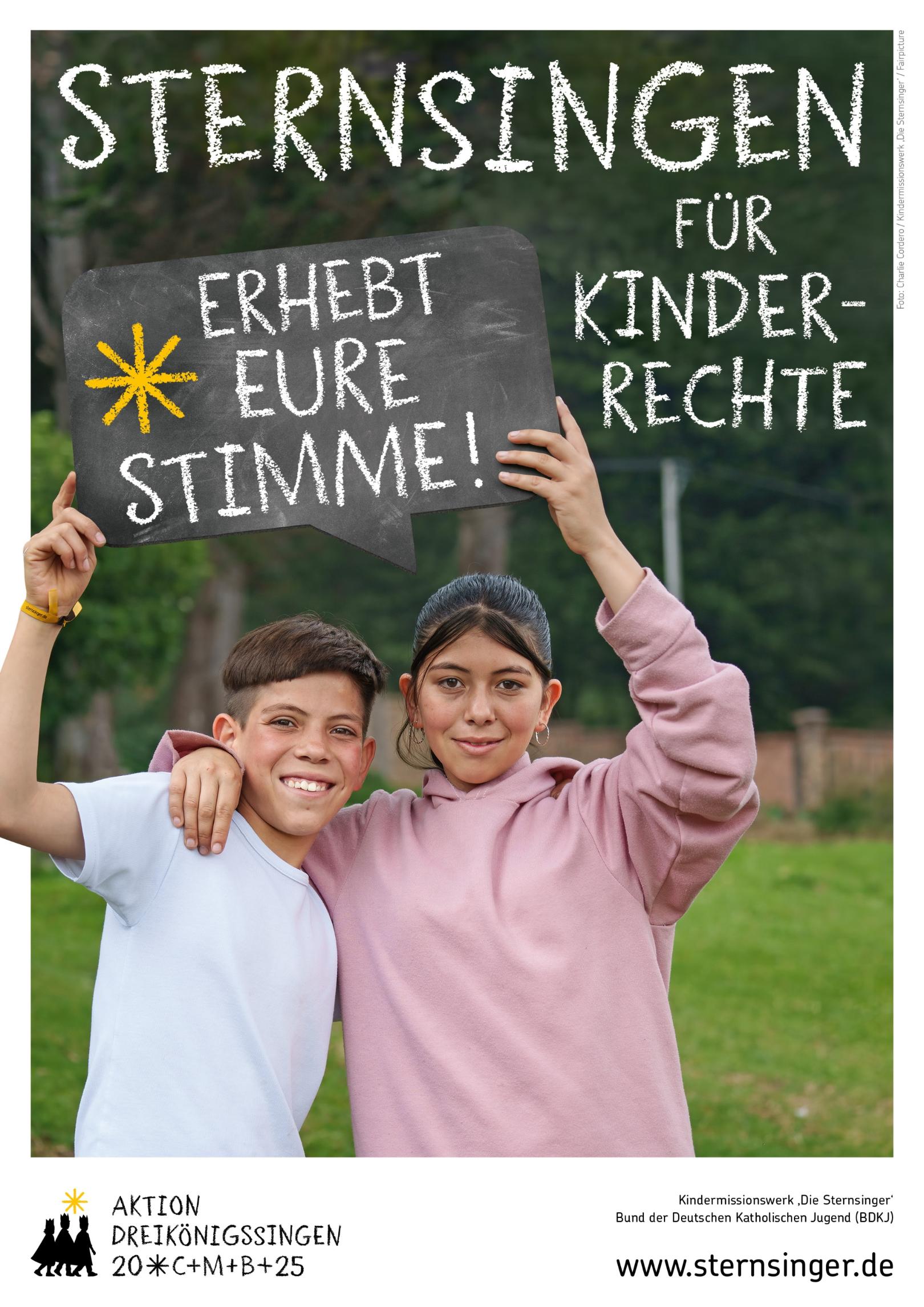 Aktionsplakat Aktion Dreikönigssingen 2025 (c) Kindermissionswerk 'Die Sternsinger'