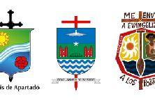 Bistumswappen der drei beteiligten Diözesen