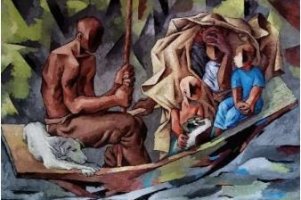 'Desplazados' (Vertriebene) von Freddy Sánchez Caballero.