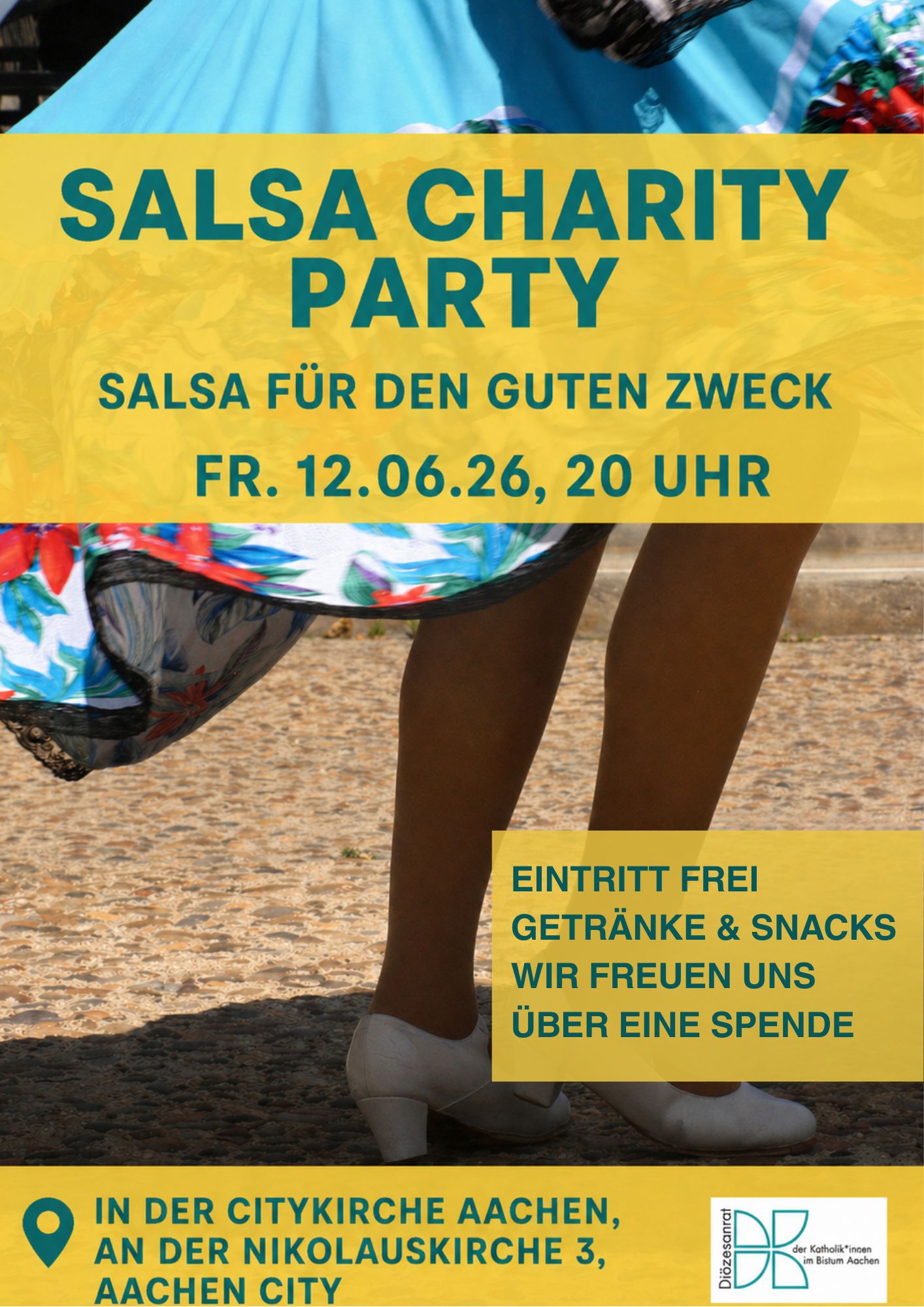 Plakat der Salsa-Party 2026
