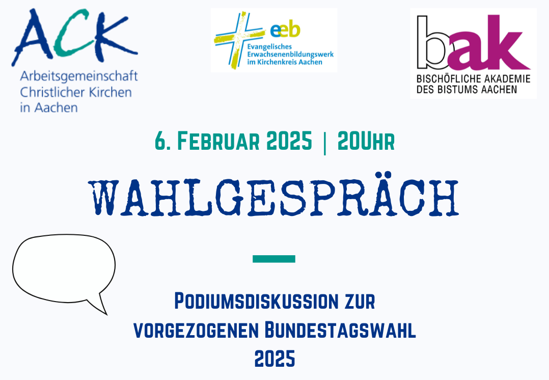 Wahlgespräch 2025 ACK Aachen