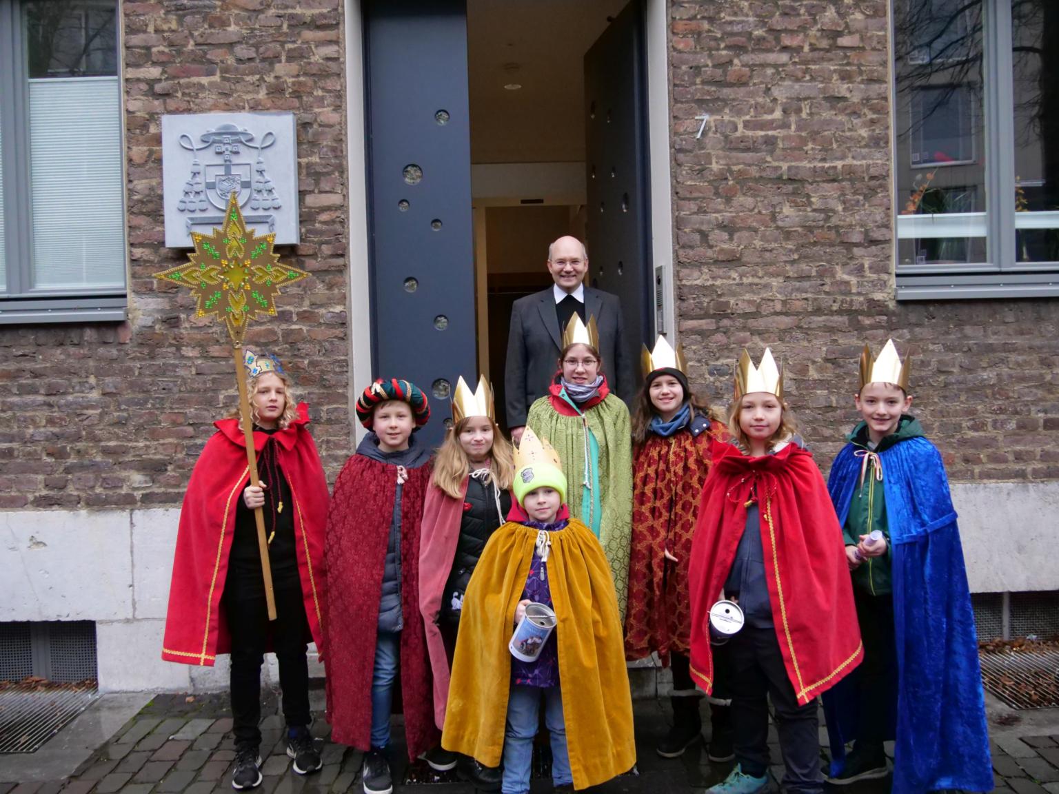 Besuch der Sternsinger bei Bischof Dieser (2019) (c) Bistum Aachen / Ralf Mader