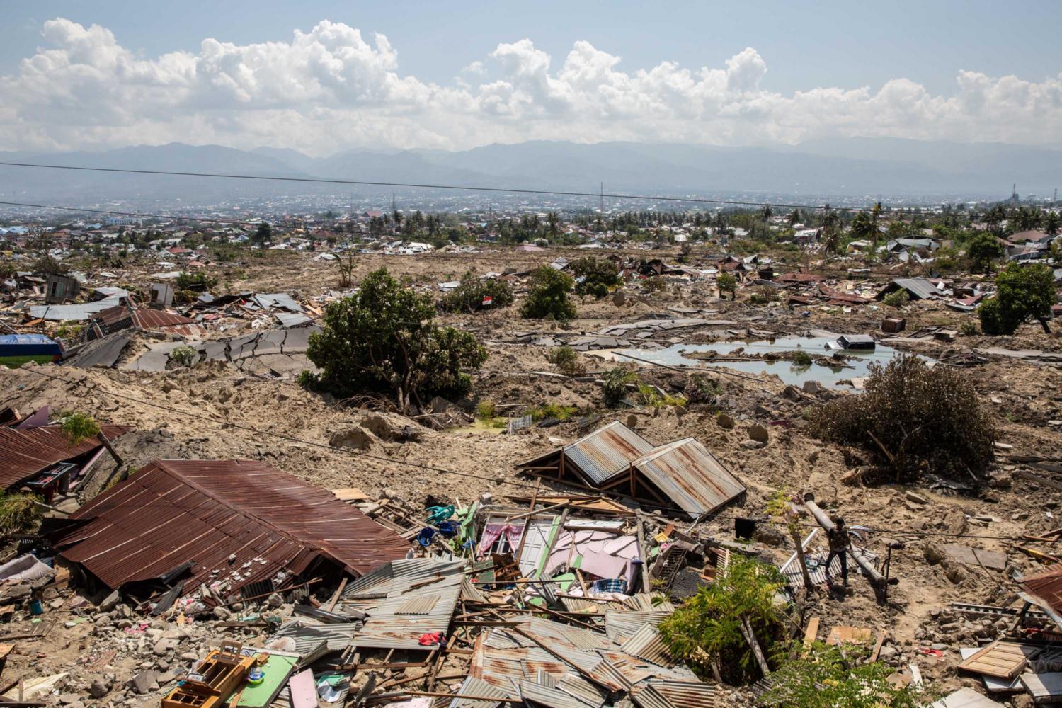 Sulawesi - Der Tsunami verwüstete ganze Landstriche. (c) Caritas international