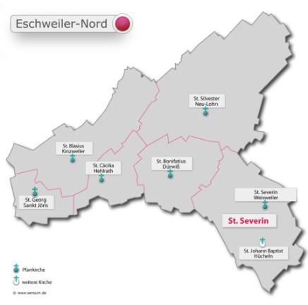 Karte Aachen-Land Eschweiler-Nord