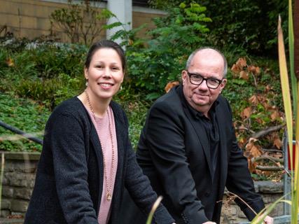 Nicole Röhrig und Frank Ertel von der TelefonSeelsorge Aachen-Eifel
