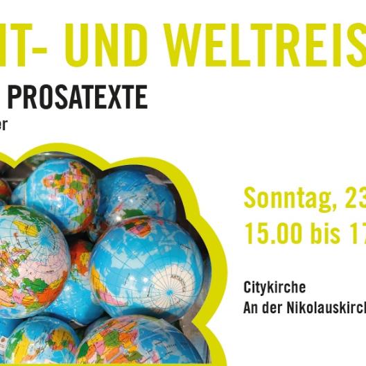 Eine Zeit und Weltreise Einladung