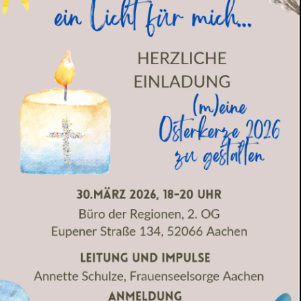 Osterkerze gestalten