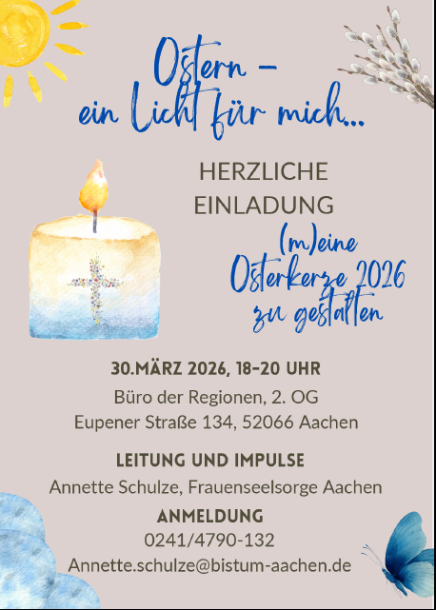 Osterkerze gestalten