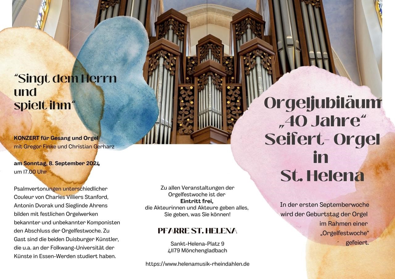 Flyer Orgeljubiläum Seite 1 (c) Platte