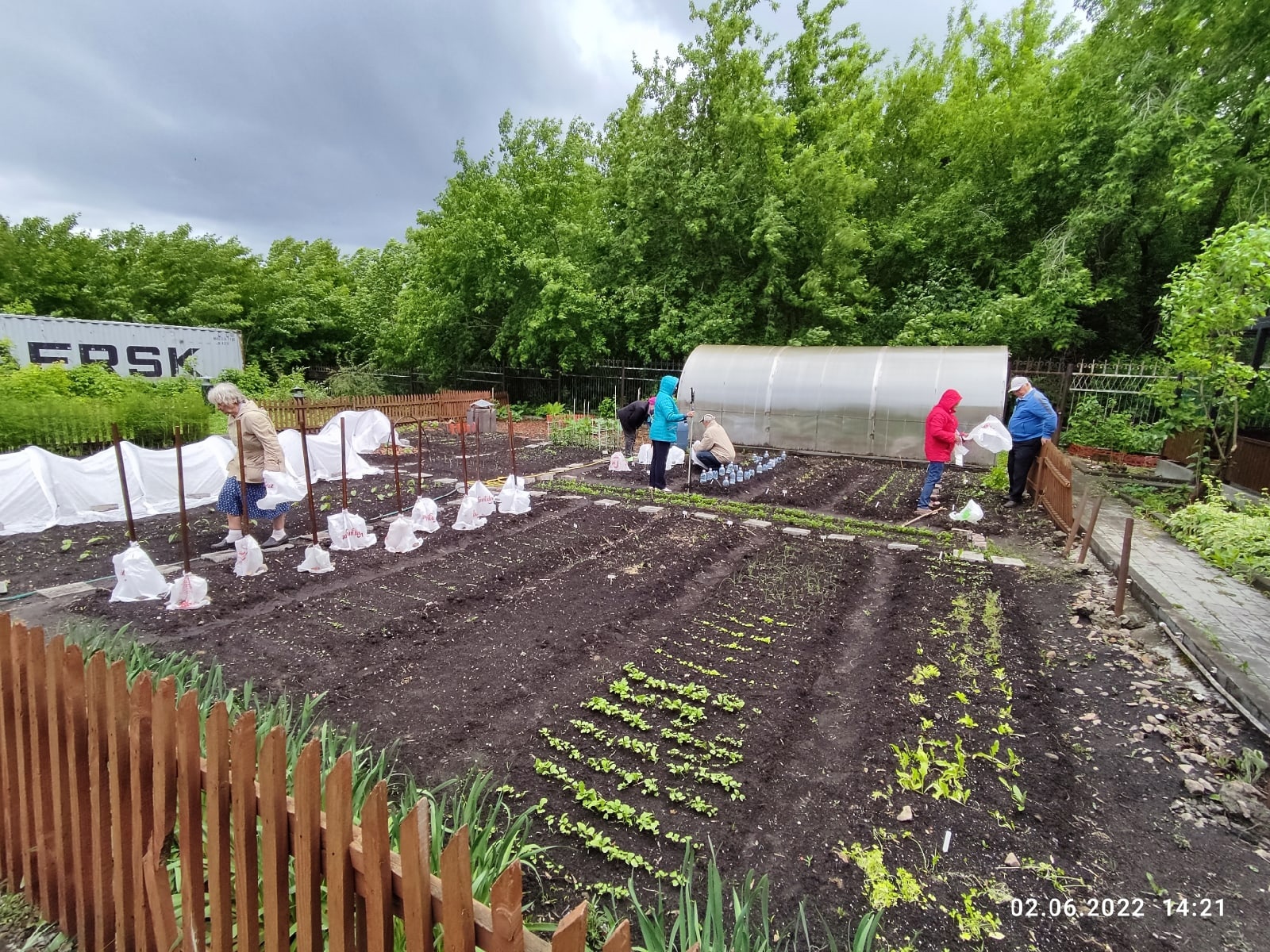 Der Nutzgarten der Caritas in Novosibirsk befindet sich auf demselben Gelände wie die Einrichtungen. (c) SPSF