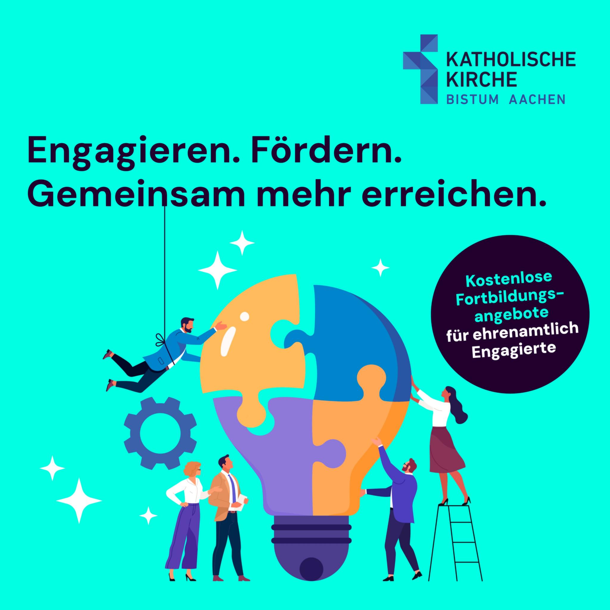 Menschen bauen gemeinsam
