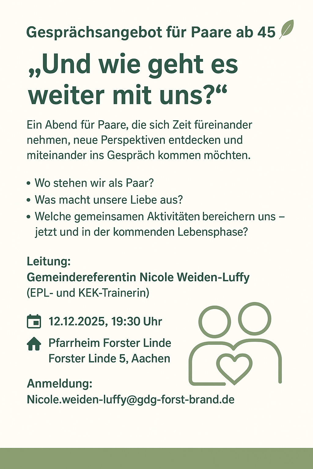 Ausschreibung Veranstaltung am 12.12.25