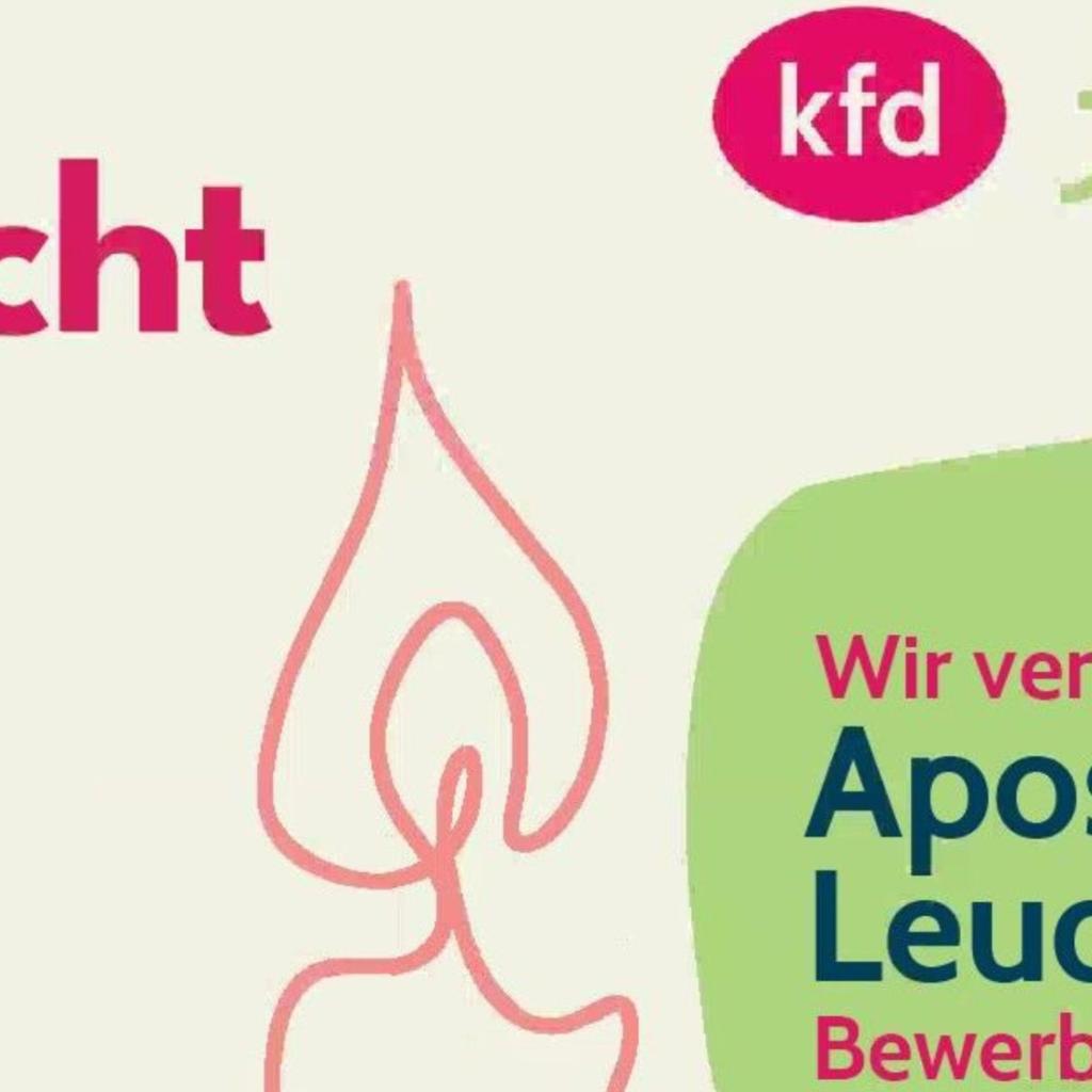 Banner Apostelinnen-Leuchter - Copyright kfd Aachen
