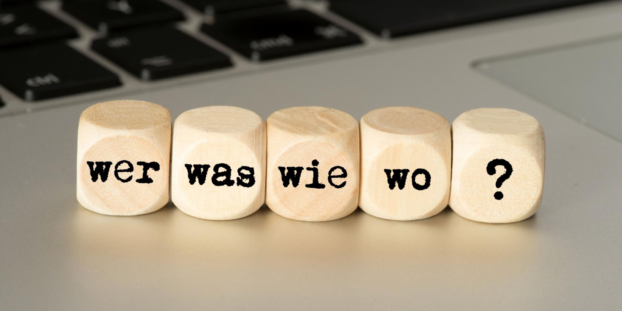 Würfeln Mit Den Fragen, Wer, war, Wie, Wo