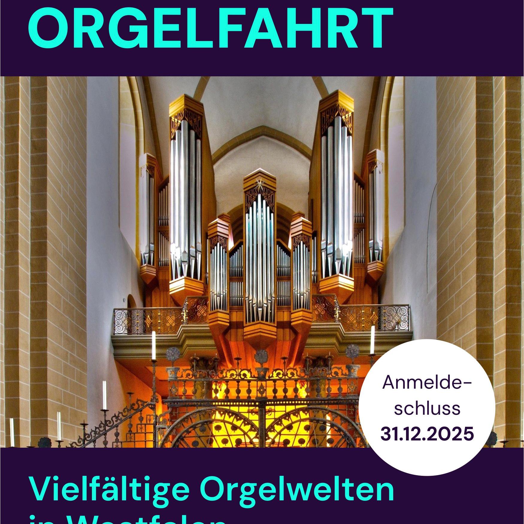 Flyer Orgelfahrt 2026 TITEL