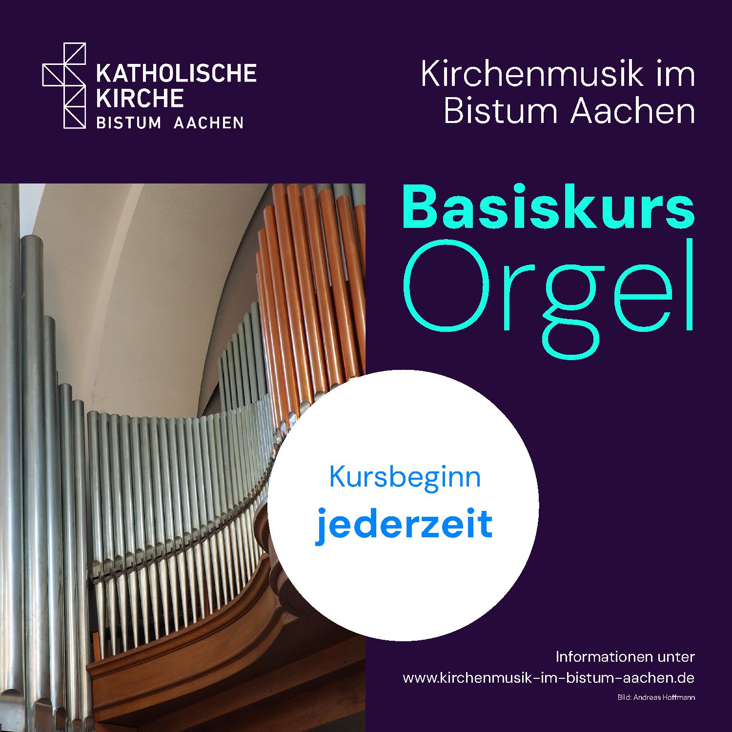 SAVE THE DATE 2025 Basiskurs Orgel Bistum