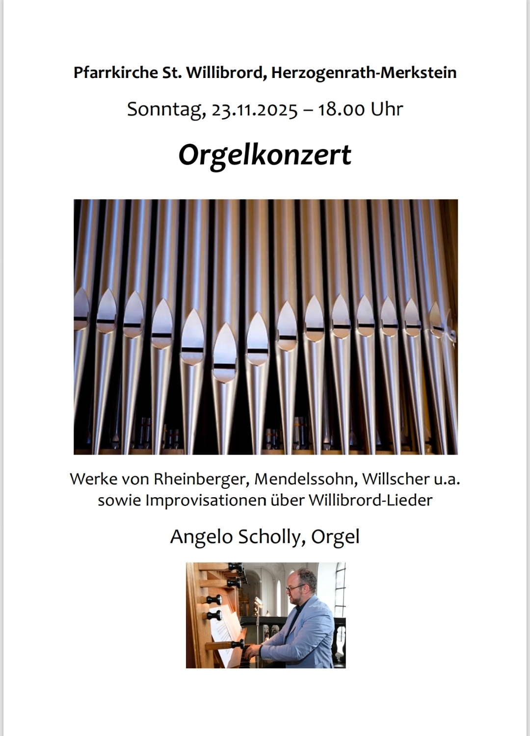 Orgelkonzert Merkstein