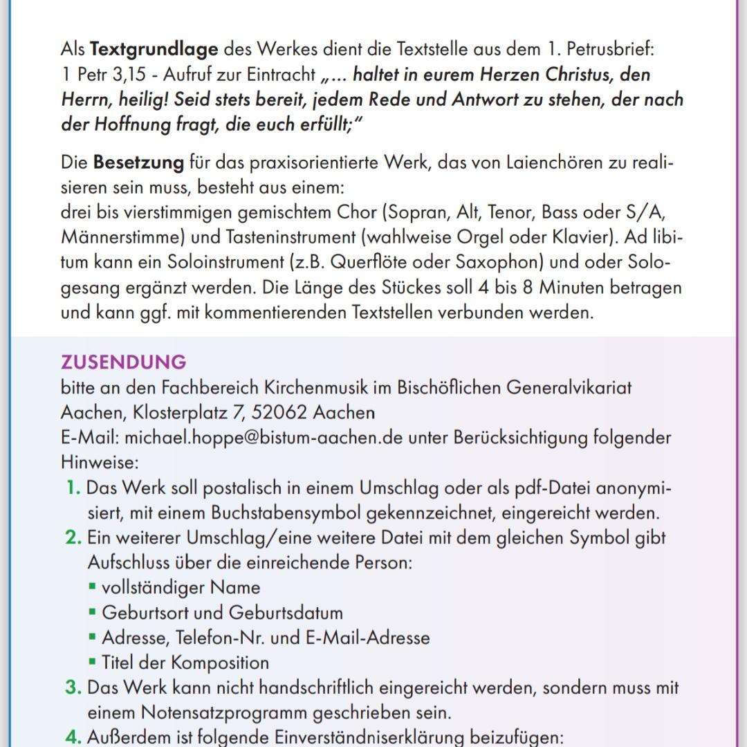 Chorkompositionswettbewerb