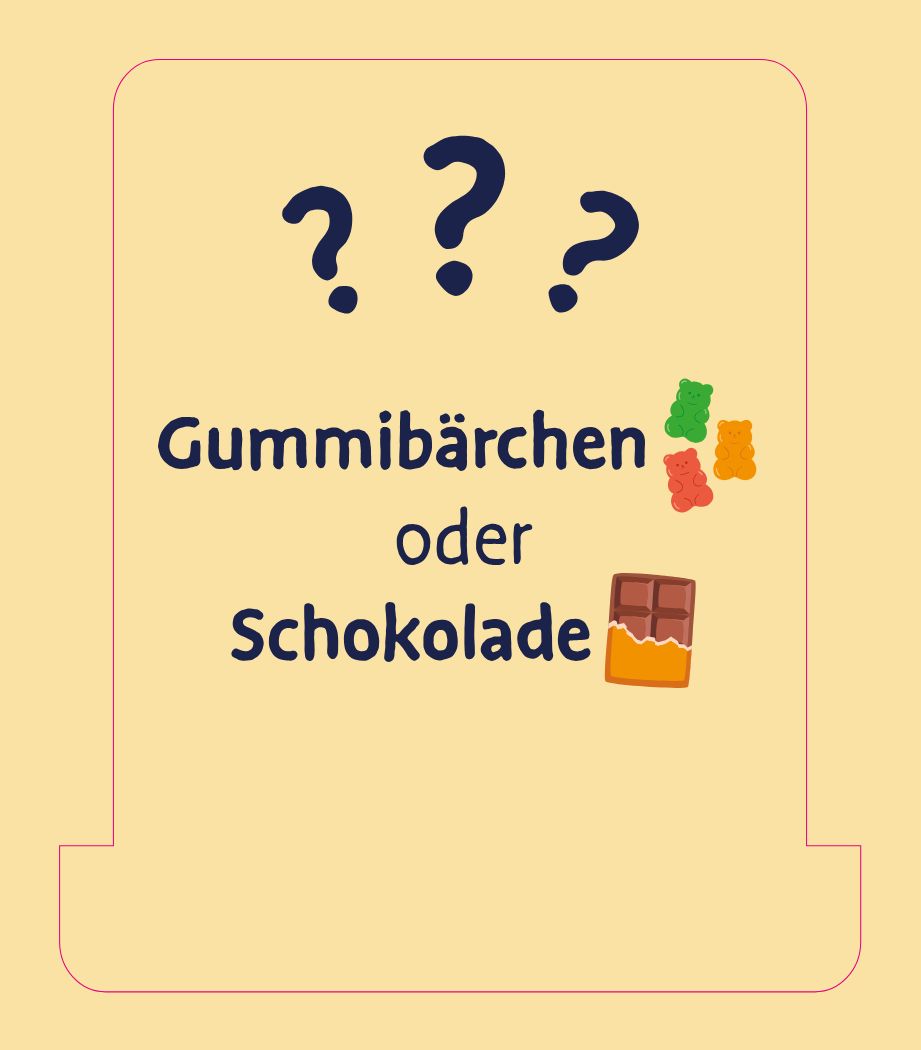 Auf welche Süßigkeit kannst du eher verzichten?