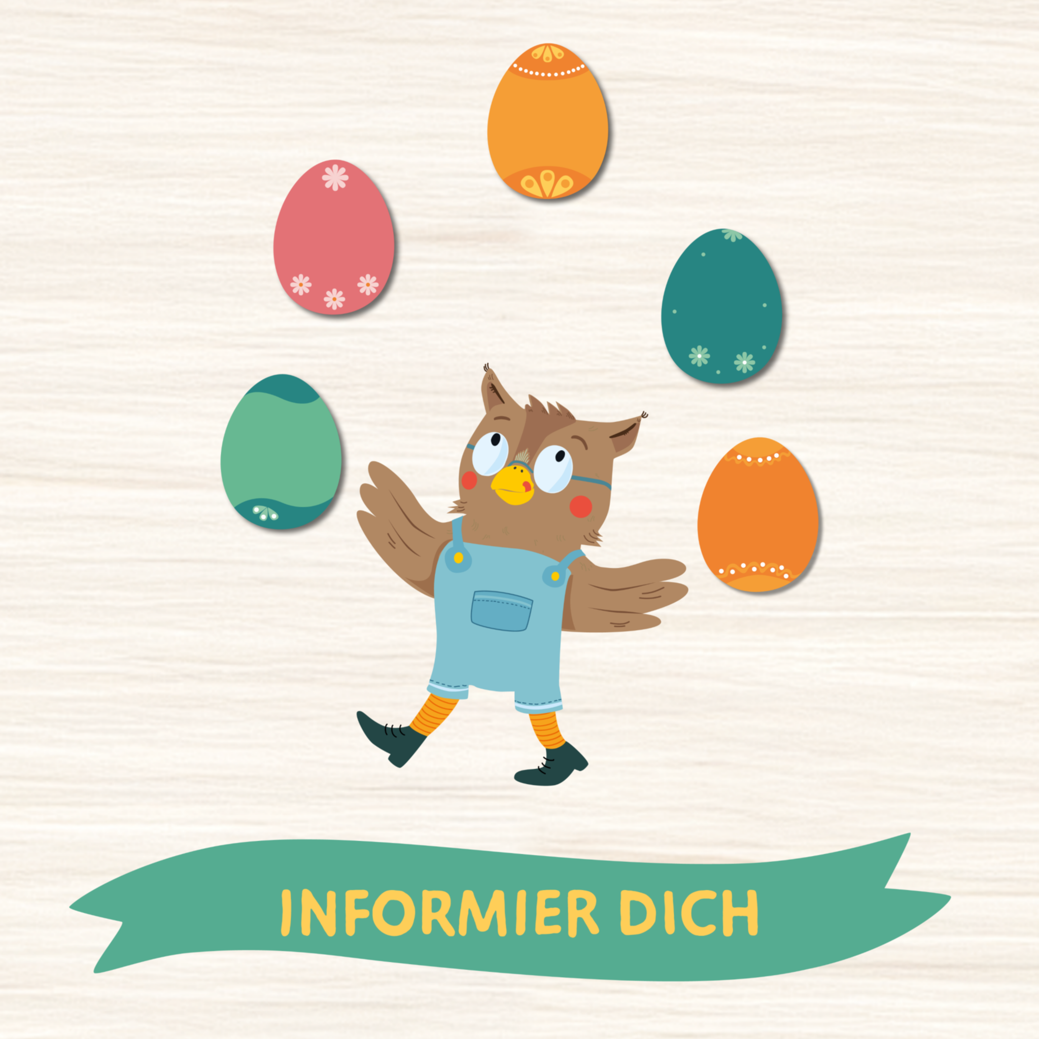 Einstiegskachel zur Informations-Osterseite