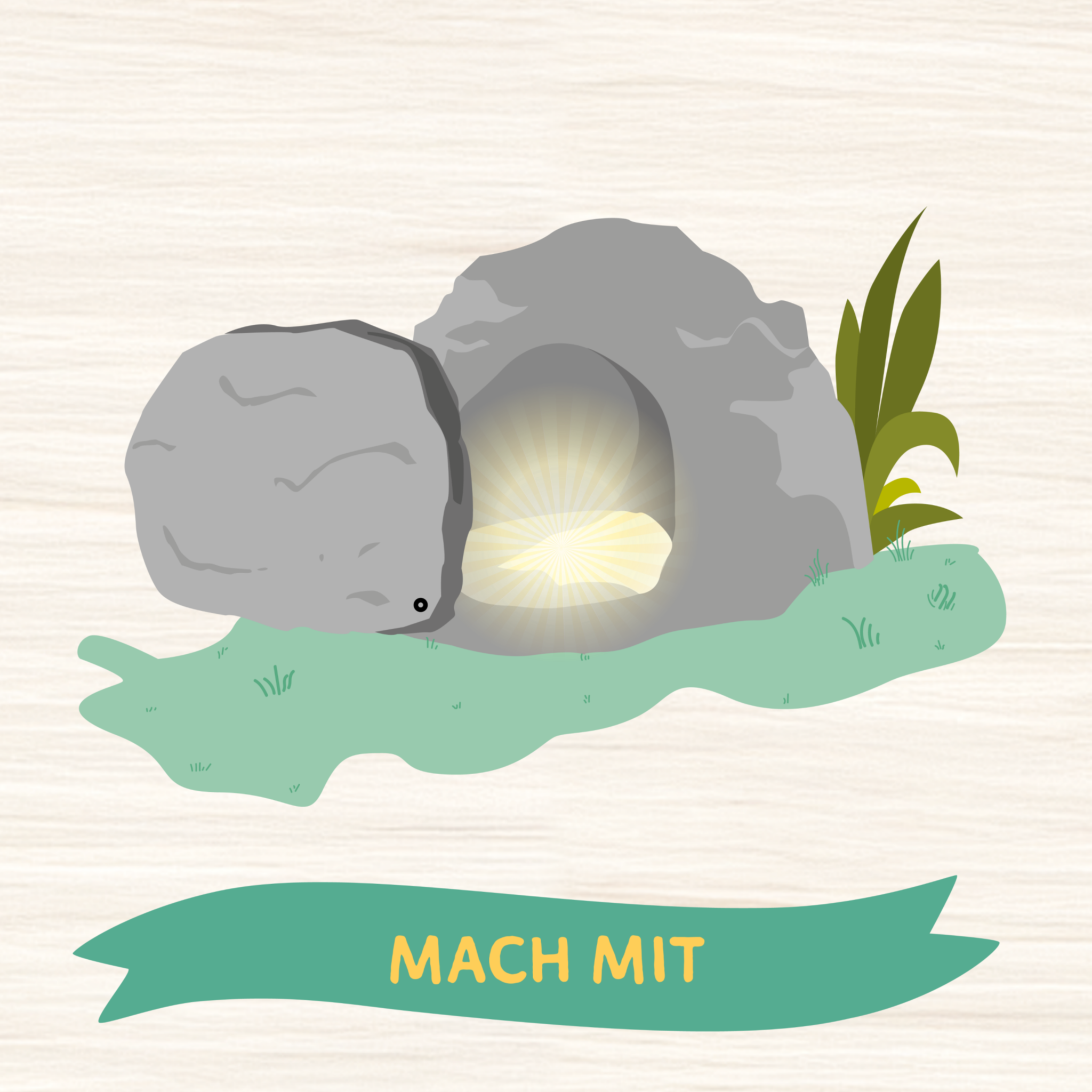 Kachel Mach mit Ostern