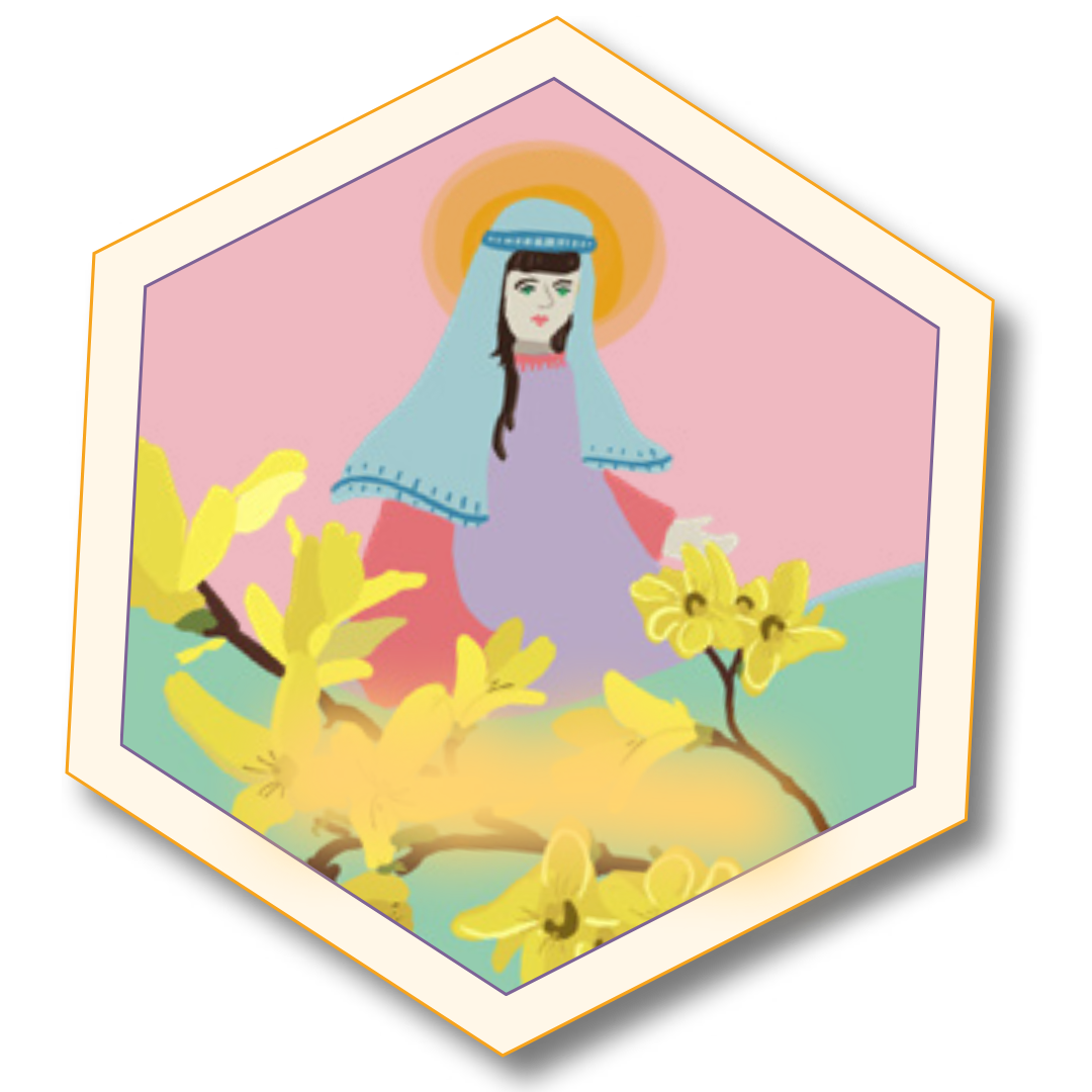 Heilige Barbara als Figur