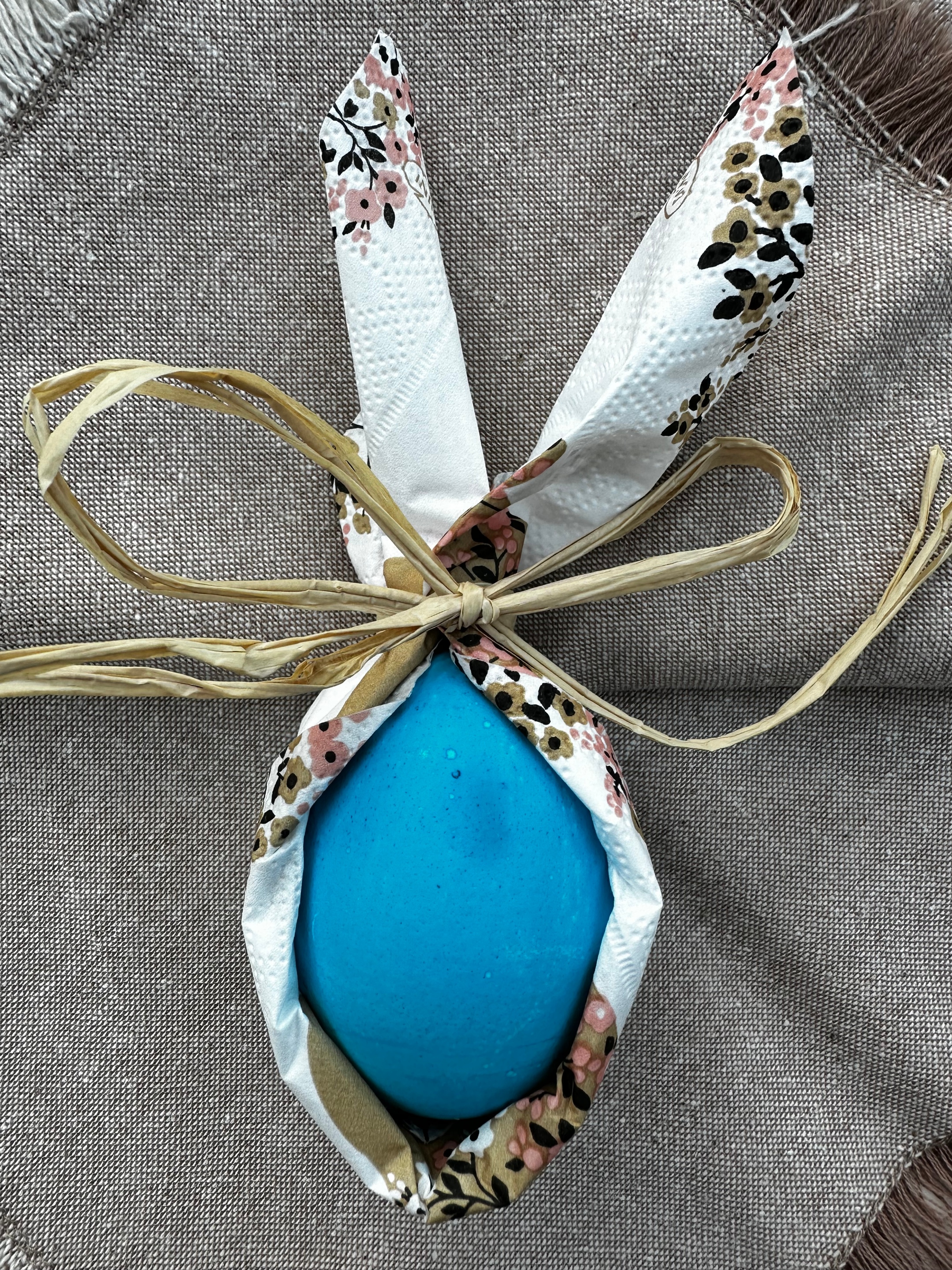 Bastelidee Osterei mit Serviette