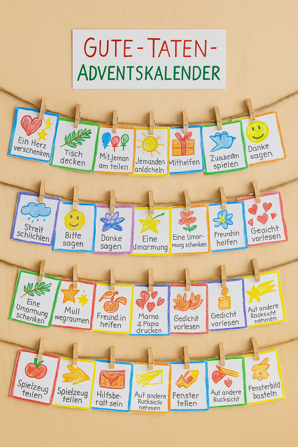 gute taten adventskalender