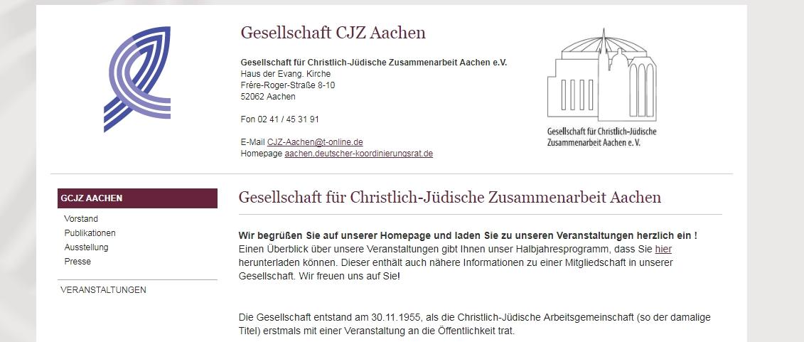 Gesellschaft für christl. jüdische Zusammenarbeit Aachen e. V.