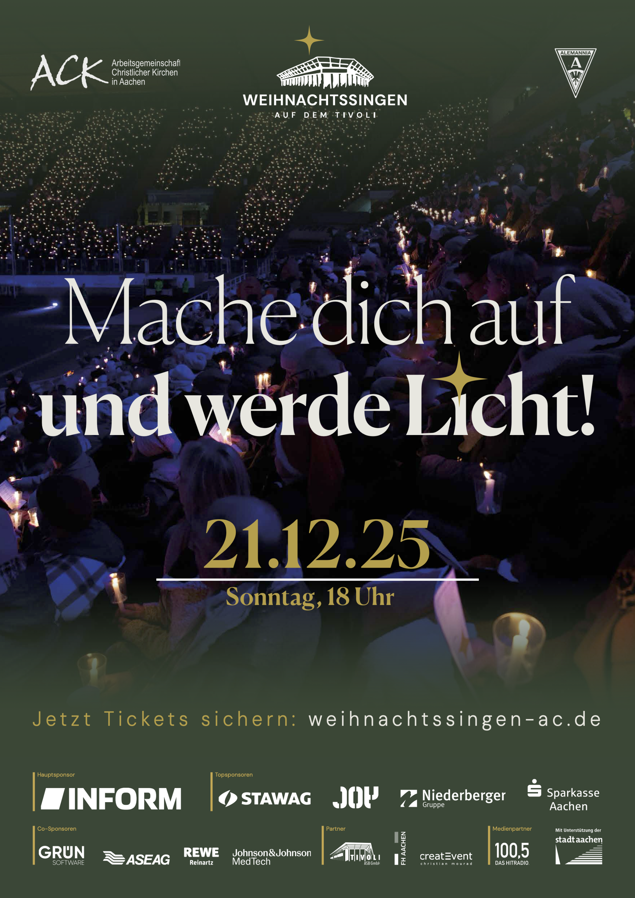 Weihnachtssingen auf dem Tivoli 2025