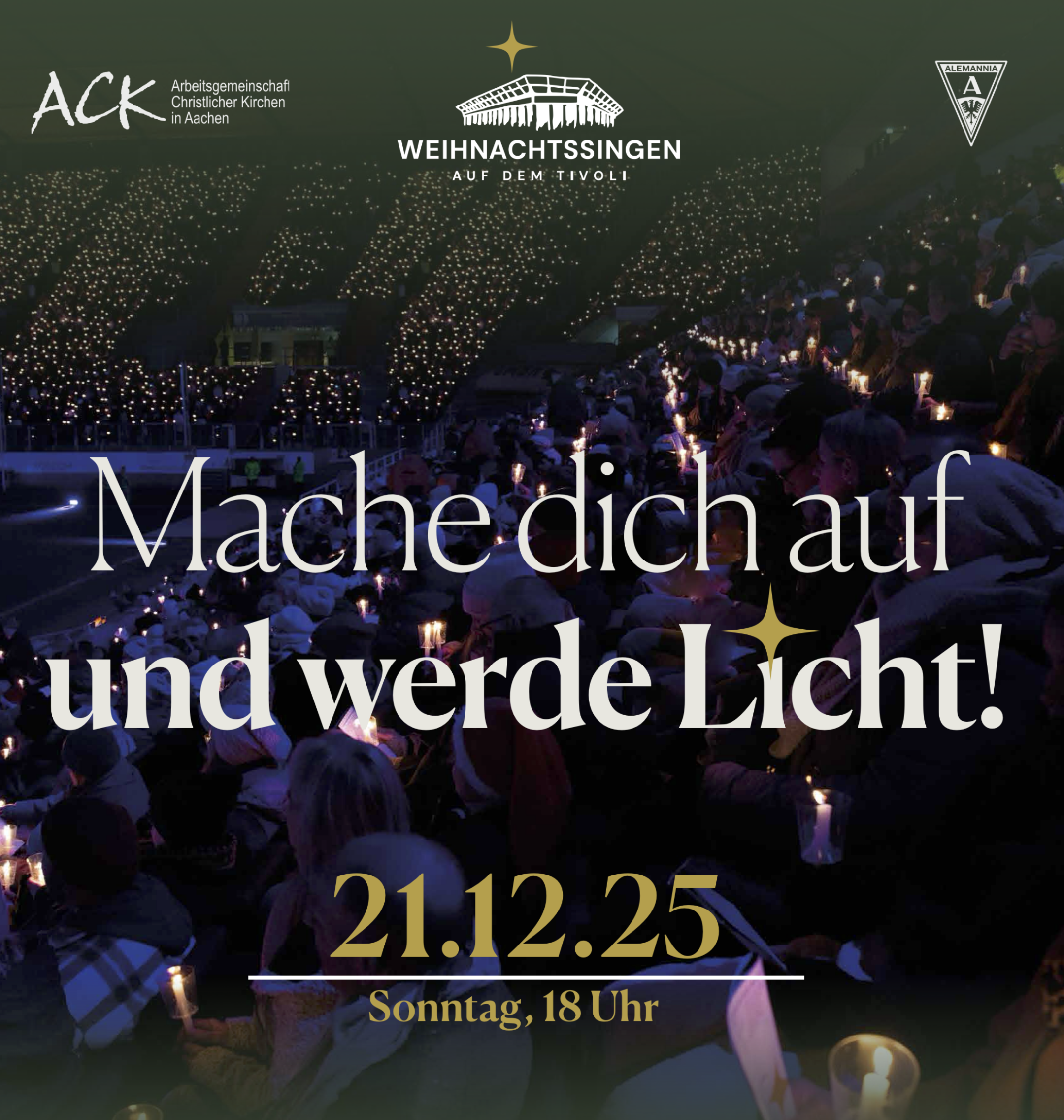 Weihnachtssingen auf dem Tivoli 2025