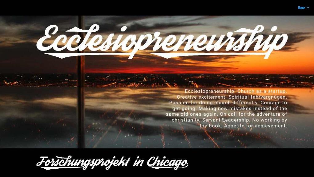 Ecclesiopreneurship