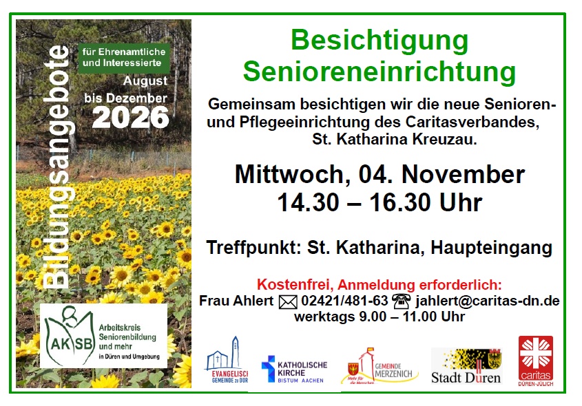 Besichtigung Senioreneinrichtung 10-2026
