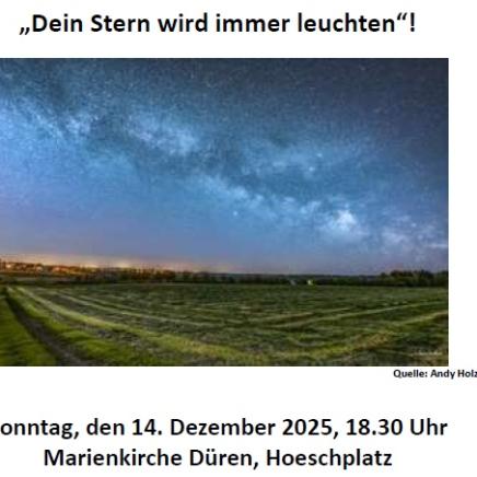 Dein Stern wird leuchten