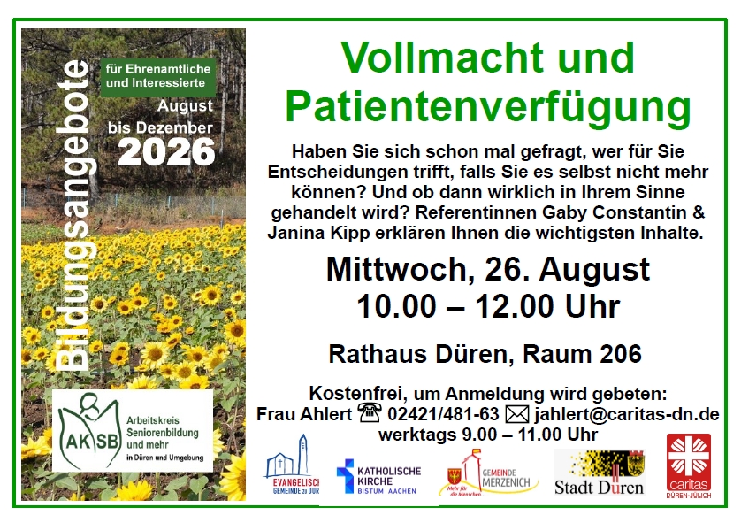 Plakat Patientenverfügung