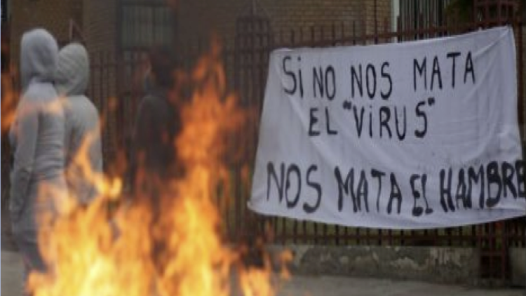 „Wenn uns nicht das Virus tötet, tötet uns der Hunger“: In Santiago de Chile herrscht pure Verzweiflung.