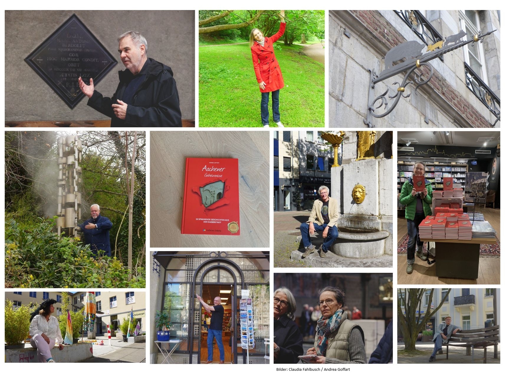 Fotocollage von verschiedenen Personen und Orten in Aachen