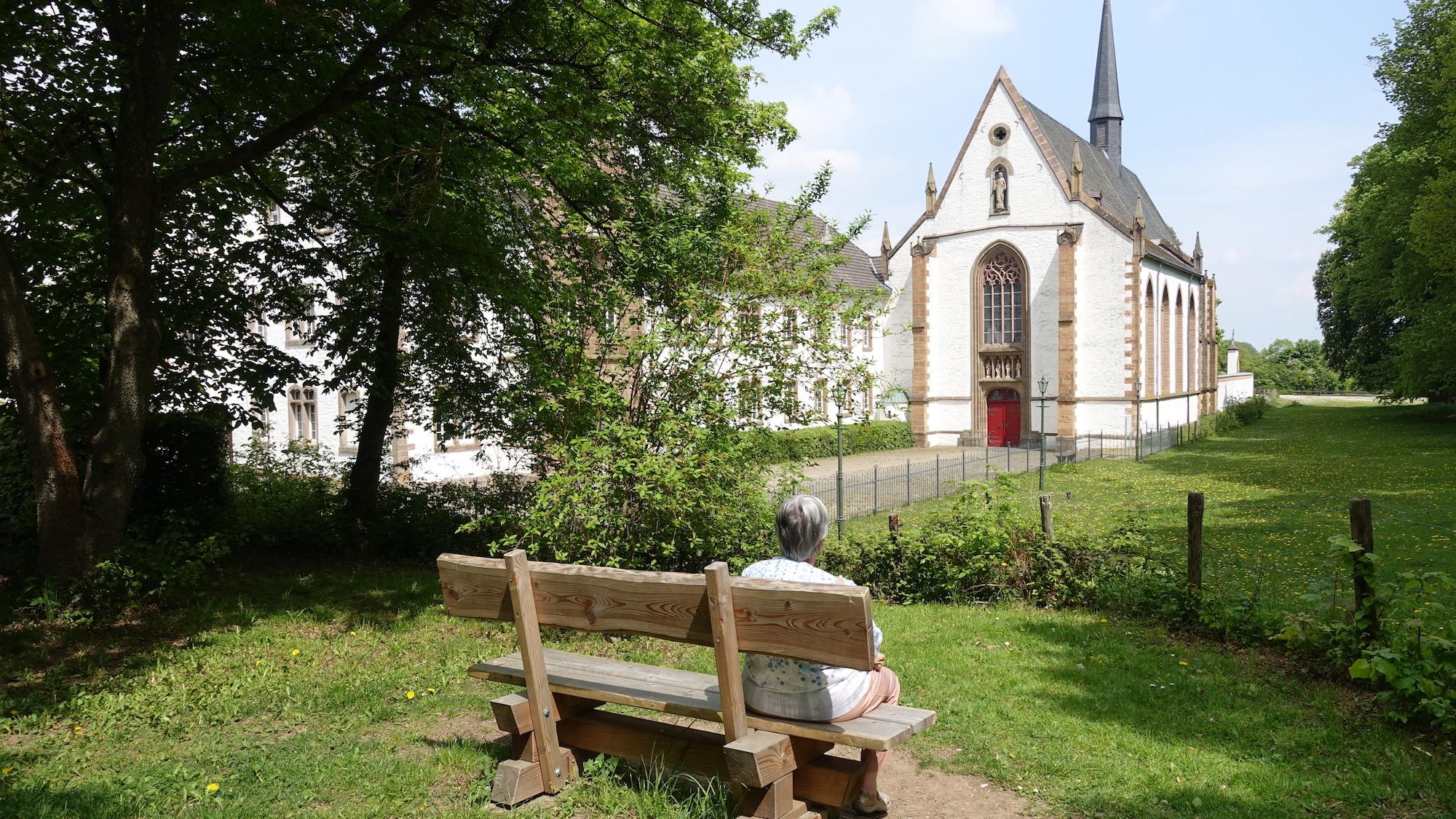 Abtei Mariawald, Blick auf die Klosterkirche.